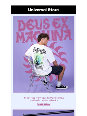 Universal Store (Australia) - FRESH TEES FROM DEUS