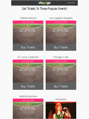 viagogo - Atlanta Braves, Los Angeles Dodgers, St. Louis Cardinals...