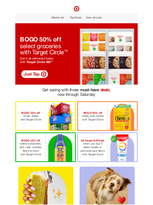 Target - BOGO 50% off so many groceries 🔥