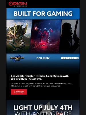 ORIGIN PC - Receive Monster Hunter and more with select ORIGIN PC Systems