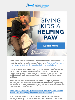 Animal League - We're going bark to school!
