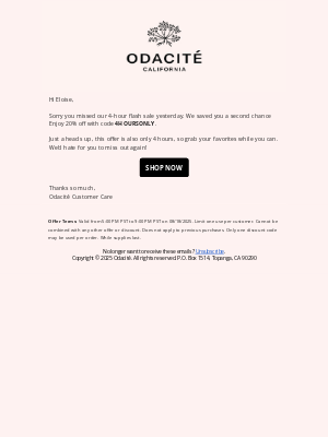 Odacité - Sorry You Missed It 🤪