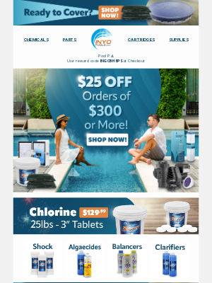 Inyopools - Your $25 OFF Reward Coupon Is Inside!