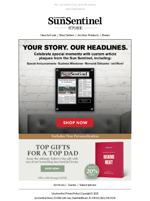 Sun-Sentinel - Gift a Timeless Memory