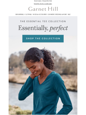 Garnet Hill - The Essential Tee, perfected