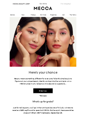MECCA Brands (AU) - Don't miss the beauty identity quiz
