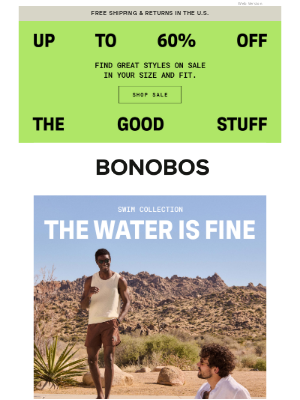 Bonobos - Dive Into New Swim Trunks