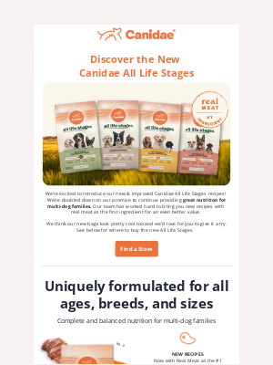 CANIDAE - Introducing the NEW Canidae All Life Stages
