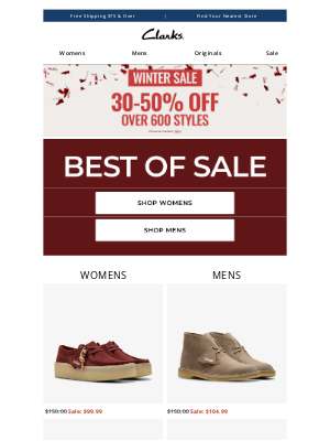 Clarks Shoes - TRENDING Styles: Now 30-50% OFF