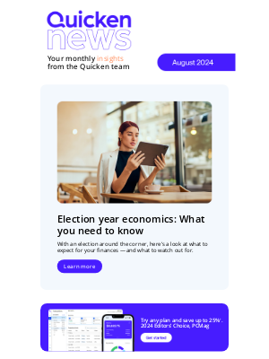 Quicken - Quicken news | August 2024