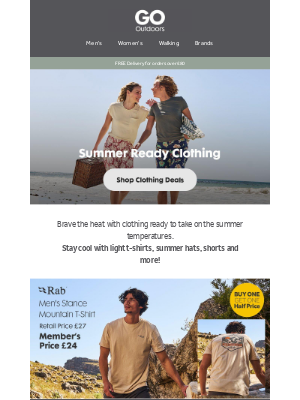GO Outdoors (United Kingdom) - Take on the Heat with Warm Weather Clothing