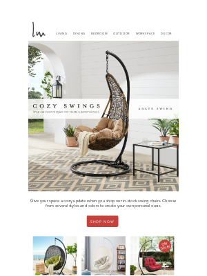 Lexmod - Create the Perfect Oasis with Our Swing Chairs