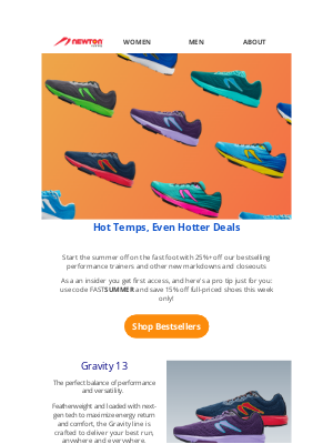 Newton Running - Summertime Savings ☀️