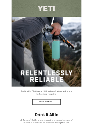 YETI - The Unbeatable Rambler® Bottle