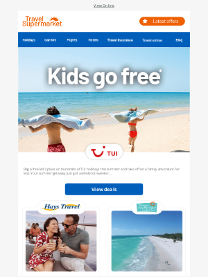 Travel Supermarket (United Kingdom) - Find free kids' places with TUI* 🎉