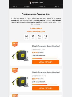 Giraffe Tools - 🤫 Your April VIP Treat: 60% Off Inside