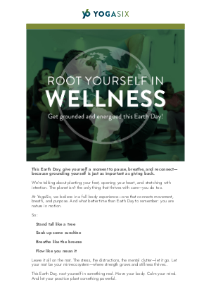 YogaSix - 🌍 Earth Day Energy Starts on the Mat 🌞