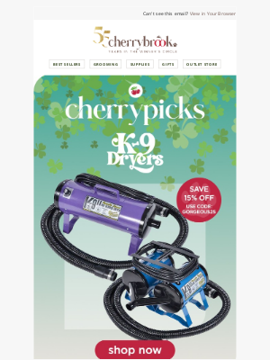 Cherrybrook Pet Supplies - From Wet to Wonderful in No Time ✨ Get 15% Off K9 Dryers ❤️