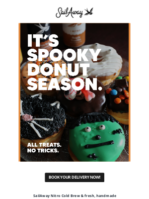 Sail Away Coffee Co. - HALLOWEEN SAILAWAY & DONUT DELIVERY 🎃