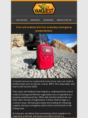 VANQUEST GEAR Inc - Medical Collection: Guide to everyday carry with medical readiness in mind. 🚑