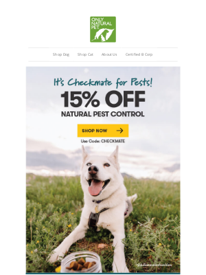 Only Natural Pet - Pests, Beware: Your Pet Has Backup! 🐜