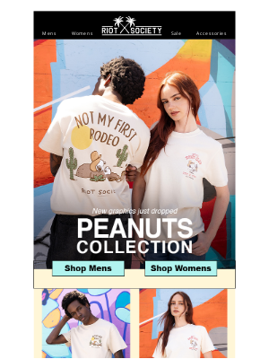 Riot Society Clothing - 🤠 Yeehaw! Western Snoopy Graphics Just Landed!
