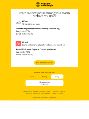 Otta - New match: Software Engineer at Affirm