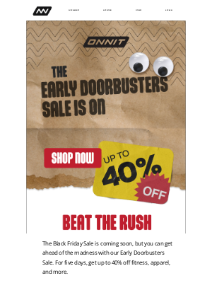 Onnit - The Early Doorbusters Sale Is On! 