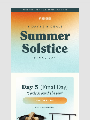 Barebones Living - Gather 'Round - $100 Off Fire Pits