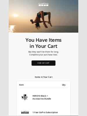 GoPro - Your Cart is About to Expire❗