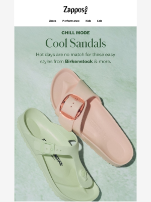 Zappos - Sandals that stay cool
