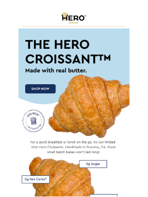 Hero Bread - 🥐 Hero Croissants Are Here: Limited Batch, Unlimited Flavor