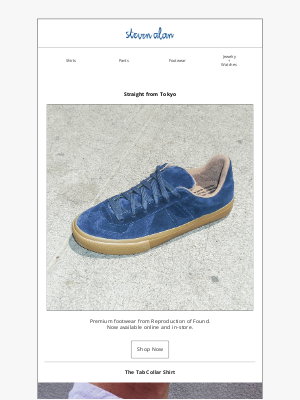 Steven Alan - Sneakers have arrived.