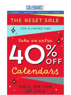 Calendars - The Reset Sale ➡️ Extra 40% off ending