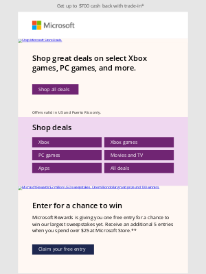 Microsoft - Save now: up to 70% off select Xbox games and more