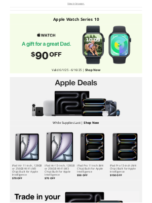 Costco - Apple Savings Dad will Love!