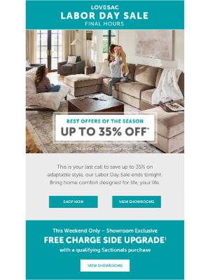 Lovesac - FINAL HOURS for Up to 35% Off.