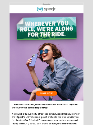 Speck Products - Celebrate World Bicycle Day 🚲 with Gear That’s Made to Keep Up