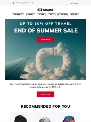 Ogio - Up to 30% Off Travel Happening Now!