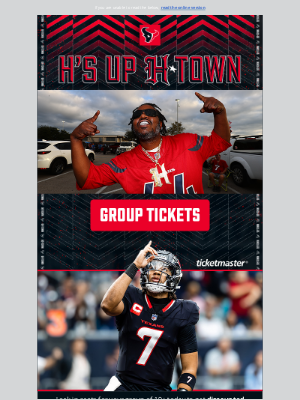Houston Texans - Rollin' deep to a Texans game?