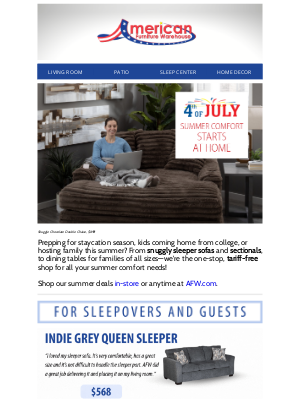 American Furniture Warehouse - Summer Comfort Starts at Home