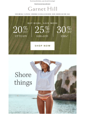 Garnet Hill - 🎉 It's here! Up to 30% OFF when you buy more & save