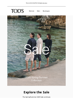 TOD'S - The sale continues. New styles added.