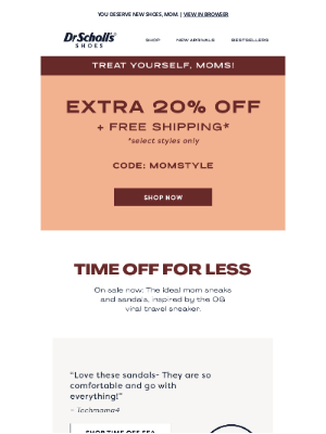 Dr. Scholls Shoes - ENDS TONIGHT! 20% off + Free shipping