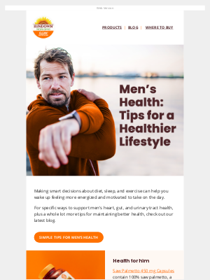 SundownNaturals - How can men maintain a healthy lifestyle? 💪