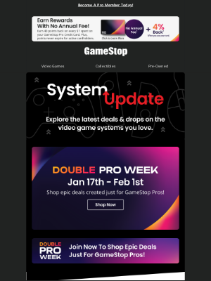 GameStop - DOUBLE PRO WEEK IS HERE! Get 10% off these gotta-play games ➡️