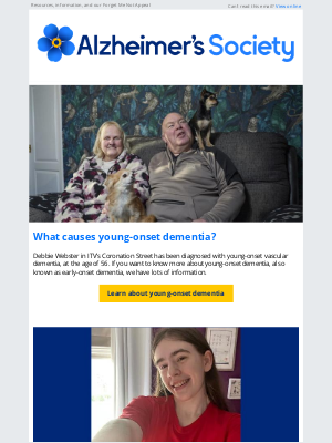 Alzheimer's Society - What causes young-onset dementia?