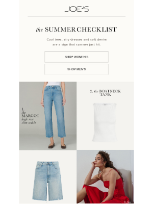 Joe's Jeans - Summer Must-Haves
