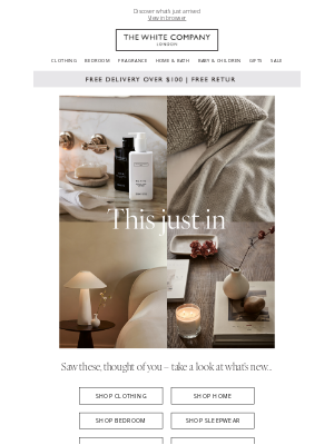 The White Company - New and not to be missed