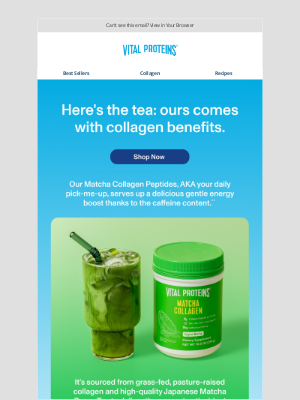 Vital Proteins - We’re spilling the tea on our Matcha